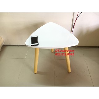 PN - Bàn tam giác để đầu giường 50x45, bàn góc, bàn trà, bàn cafe