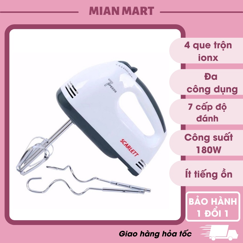 Máy đánh trứng - máy trộn bột 7 cấp độ công xuất 180w - Mian Mart