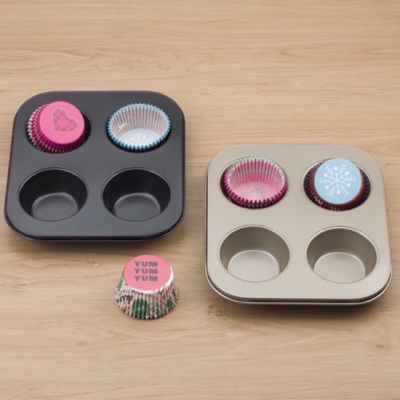 Khuôn cupcake 4 ô