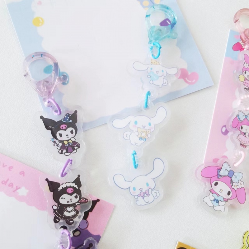 SANRIO Móc Khóa Hình Nhân Vật Hoạt Hình Kuromi Dễ Thương