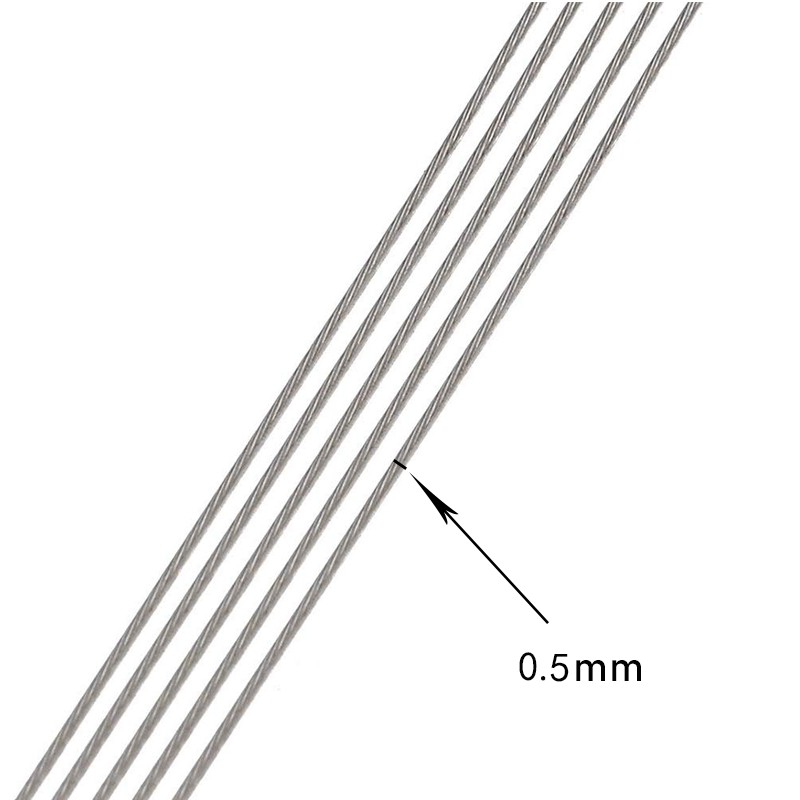 Cuộn Dây Sắt 0.5mm Dài 7m Dùng Làm Trang Sức