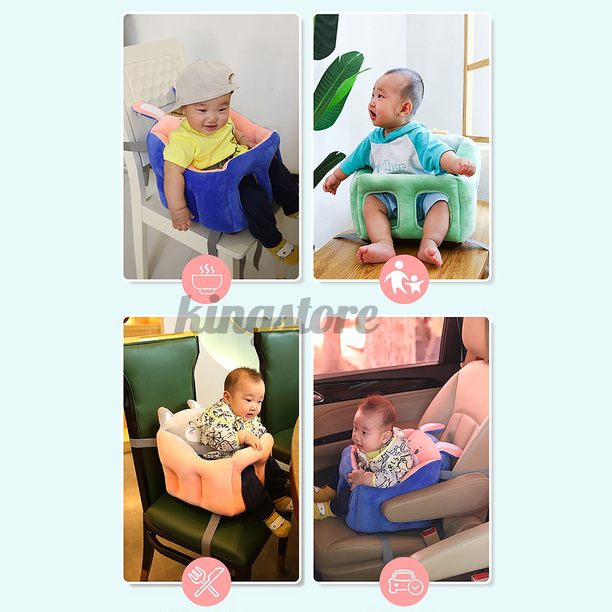 Baby Support Seat Infants Learning to Sit Dining Chair Sofa Cushion Plush Soft Comfortable  Sit Up Chair