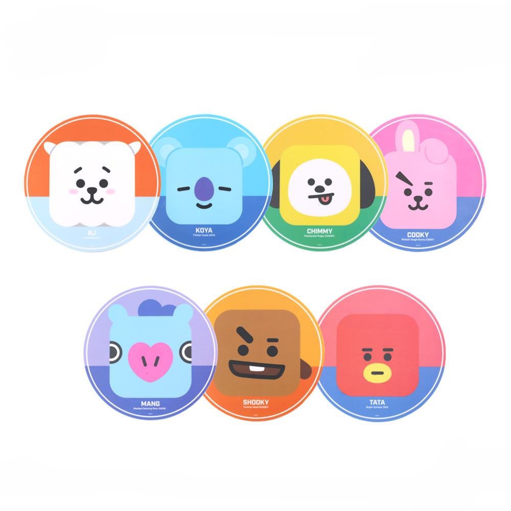 (tròn) Miếng di chuột IN HÌNH BT 21 Bangtan Boys idol thần tượng kpop lót chuột tiện lợi