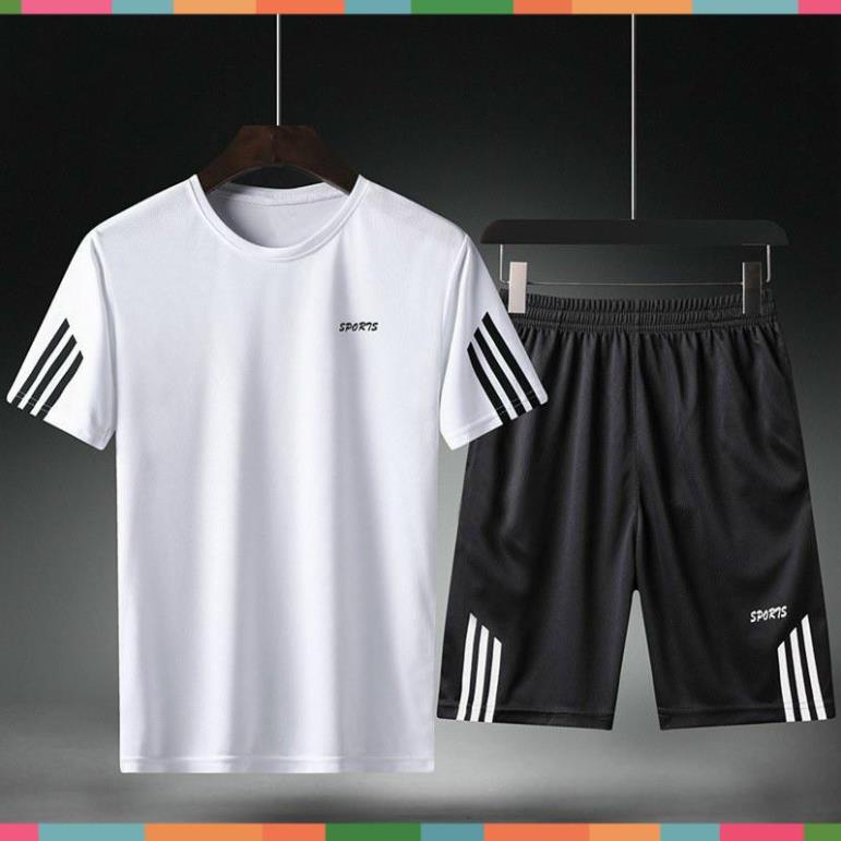 Bộ Thể Thao Nam Vải Thun Lạnh Thoáng Mát Co Dãn Năng Động Thời Trang TL FASHION