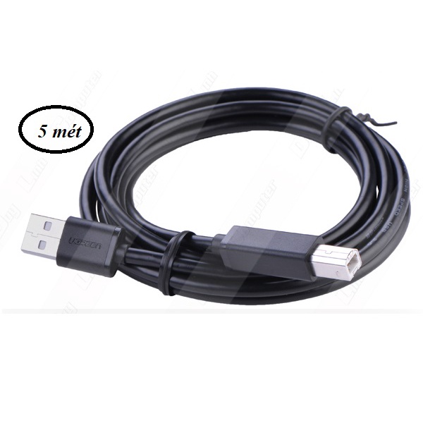 Cáp usb máy in 2.0 cao cấp Ugreen dài 1.5m 2m 3m 5m  10845  10327 10328  10329- Hàng chính hãng bảo hành 18 tháng