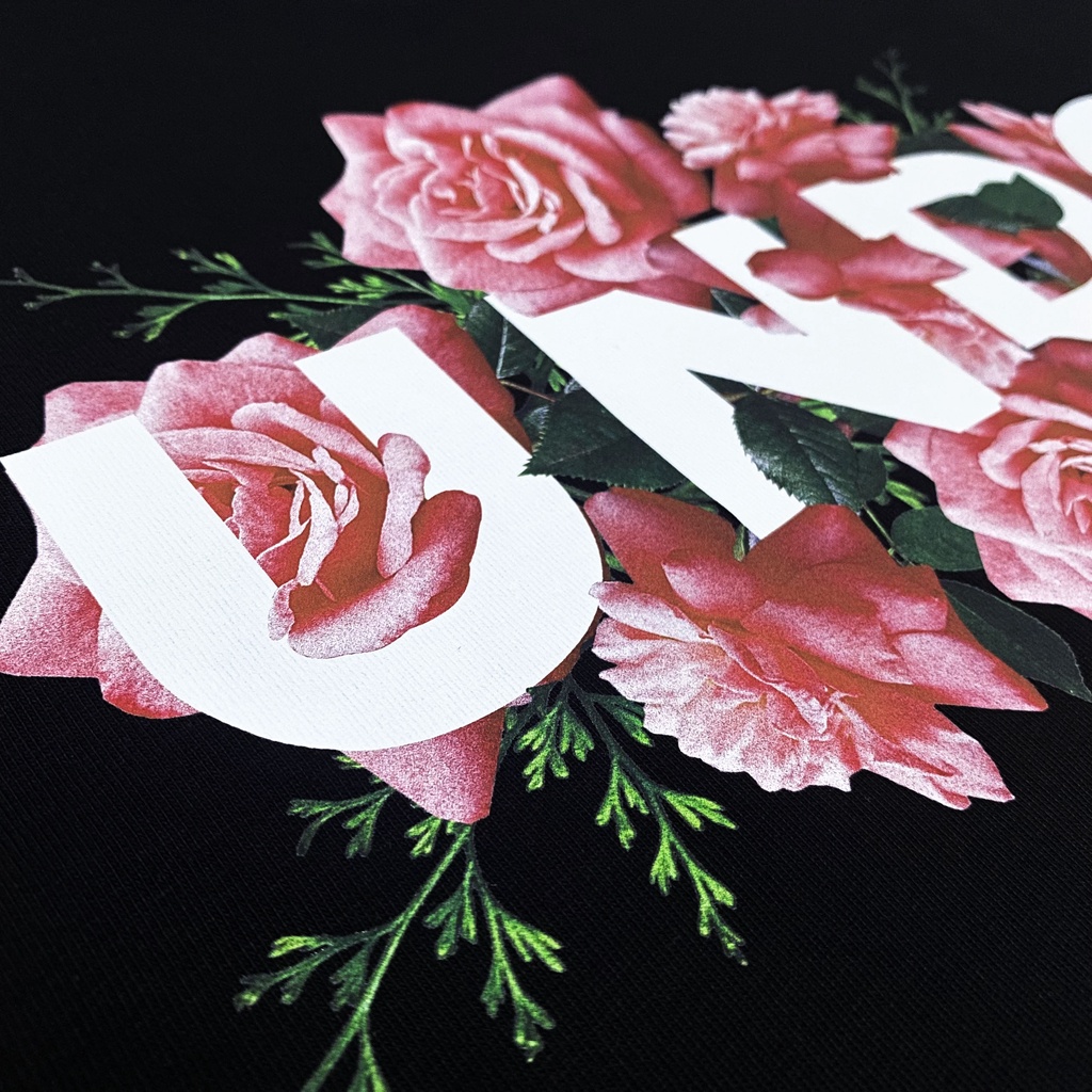 Áo Thun Unisex Undo Rose 2.0 Màu Đen 100% Premium Cotton - Local Brand Chính Hãng