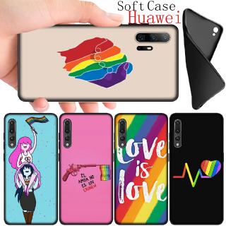 Ốp điện thoại họa tiết cầu vồng LGBT cho Huawei Nova 5 Pro 5t 5i 4e 4 3i 3 2 Lite 2i