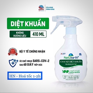 Cồn xịt diệt khuẩn C0vid ức chế SARS-CoV2 Natuearth Plus 410ml Mẫu mới