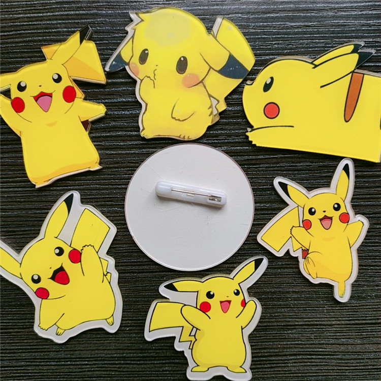 Trâm Cài Tiện Dụng Áo Hoạt Hình Pikachu Vàng Đáng Yêu