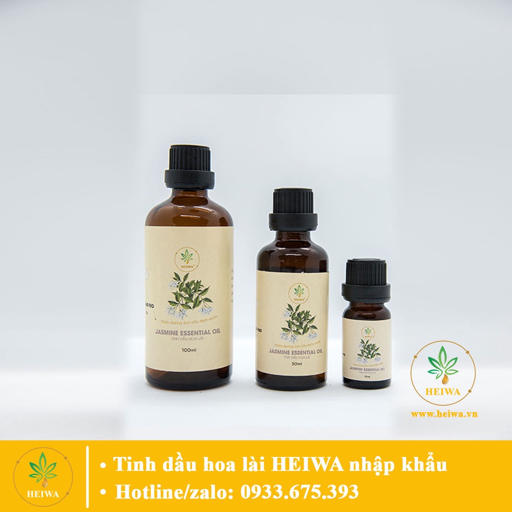 [CHAI LỚN] Tinh dầu Hoa nhài HEIWA nhập khẩu Ấn Độ có giấy kiểm định, dung tích 100ml