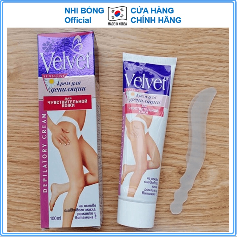 Kem Tẩy Lông VELVET Cho Da Nhạy Cảm DEPILATORY Nga 100ML