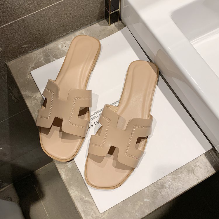 Dép YOZOH đế bằng thời trang trẻ trung cho nữ phù hợp đi biển size 35-41