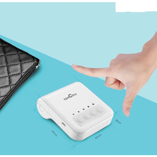 Máy hút sữa mini Spectra Q + Tặng 4 món :Áo Ngực hút Sữa Rảnh Tay+ 30 Túi Trữ Sữa + Máy Hâm Sữa Mumcare + Nước Rửa bình