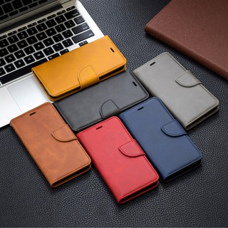 Casing Huawei P30/P30 Pro/P30 Lite/Nova 4E sheepskin pattern solid color leather phone case