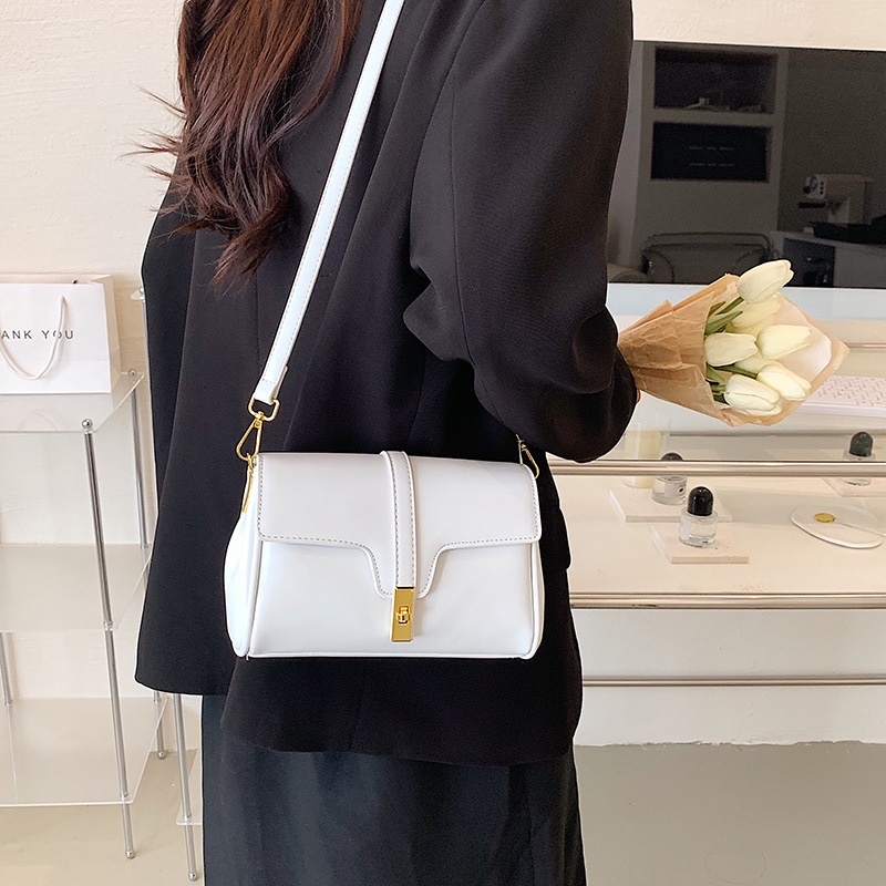 Túi Đeo Chéo Dáng Vuông Nhỏ Có Khóa Đa Năng Thời Trang Cho Nữ