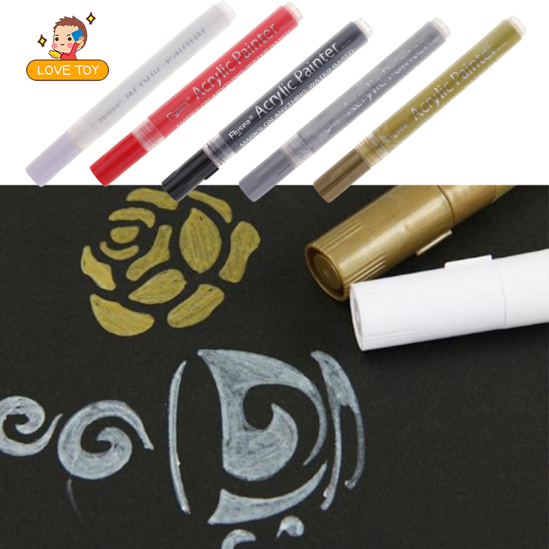 Bút đánh dấu acrylic chống thấm nước để vẽ trên đá/kính/vải/kim loại/gỗ/gốm sứ/các dự án thủ công tự làm