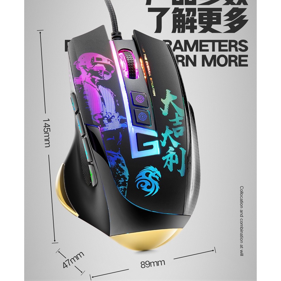  Chuột ghìm tâm Demon Baron G7 V2 - Hỗ trợ ghìm tâm trên tất cả thiết bị IOS,Android,PC | BigBuy360 - bigbuy360.vn