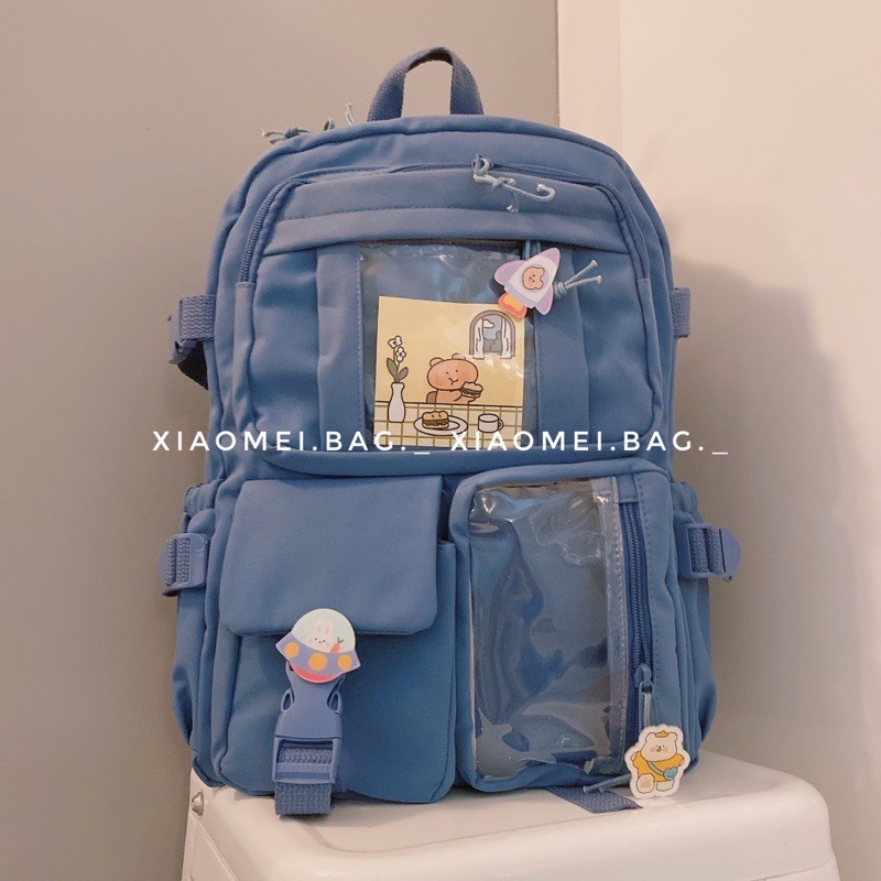 Balo học sinh chống thấm nước tặng kèm sticker