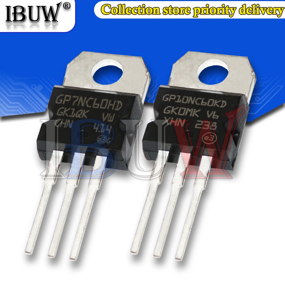 Bộ 10 Ống Pha Lê STGP10NC60KD STGP7NC60HD 10NC60KD 7NC60HD STGP10NC60 STGP7NC60 10NC60 7NC60 TO220