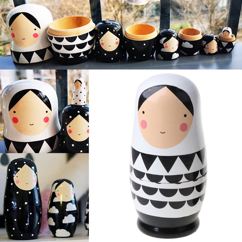 Bộ 5 Búp Bê Nga Matryoshka Bằng Gỗ