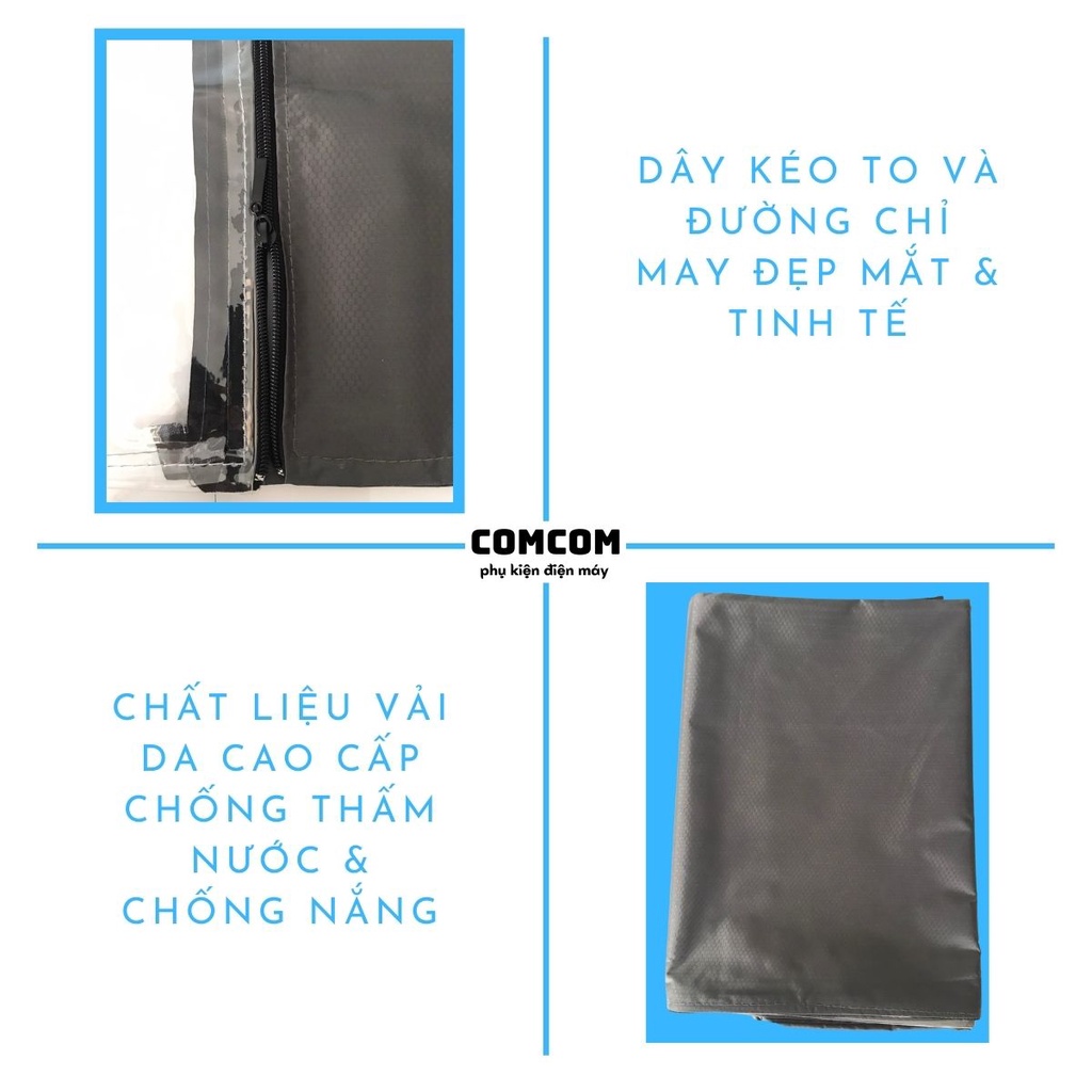 Áo máy giặt cửa ngang (cửa trước) vải dù cao cấp chống nắng- nước cực tốt, vỏ bọc máy giặt đủ kích thước từ  đến 12kg