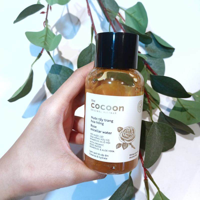 Tẩy trang hoa hồng Cocoon 140ml cực kì an toàn với mẹ bầu, mẹ sau sinh Date 06/2024