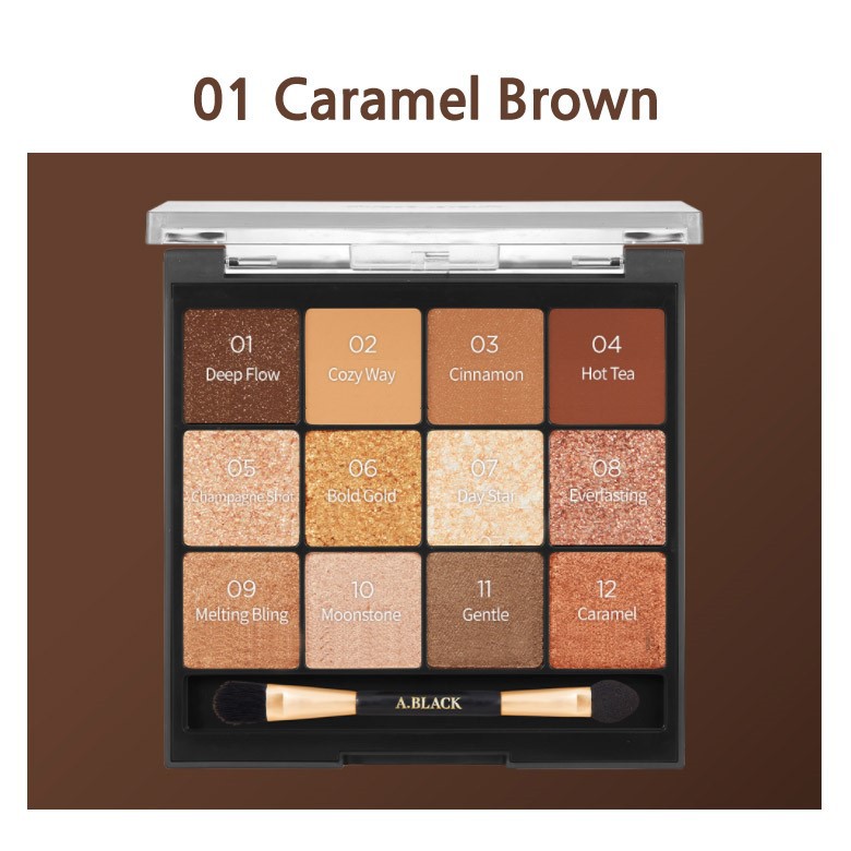 Bảng phấn mắt A Black Glam Change Multi Eye Palette by Clio 12 màu trang điểm mắt cao cấp - CSTOREVN | BigBuy360 - bigbuy360.vn