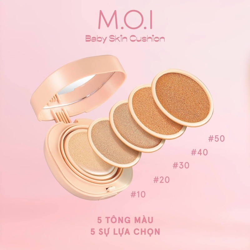 ❌❌ 1 cushion tặng 1 cushion - Phấn phủ 𝟱𝗠 𝗕𝗮𝗯𝘆 𝗦𝗸𝗶𝗻 𝗖𝘂𝘀𝗵𝗶𝗼𝗻 - M.O.I | BigBuy360 - bigbuy360.vn