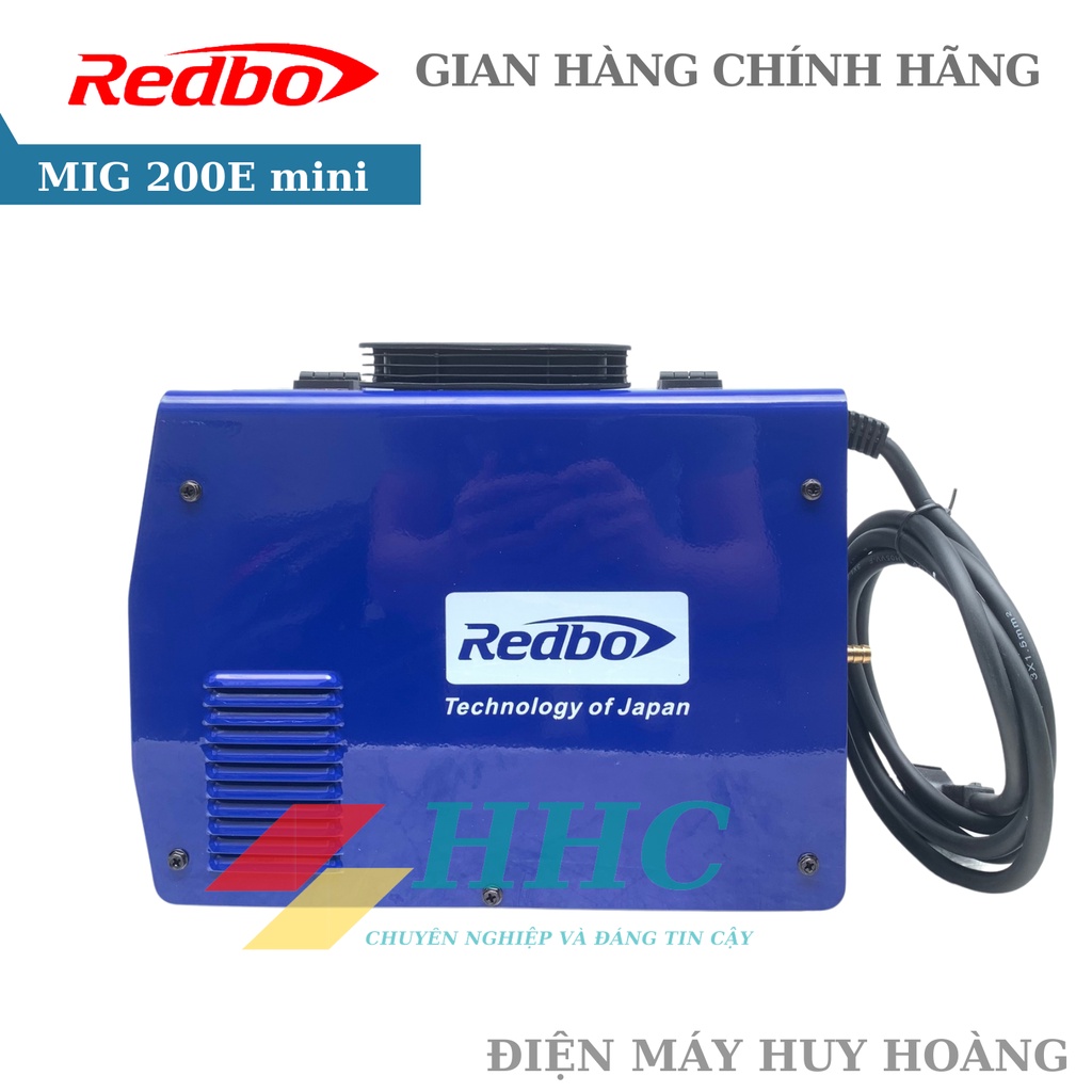 Máy Hàn Mig Không Dùng Khí Mini Redbo Mig 200E, máy hàn mig cao cấp cho thợ hàn không chuyên