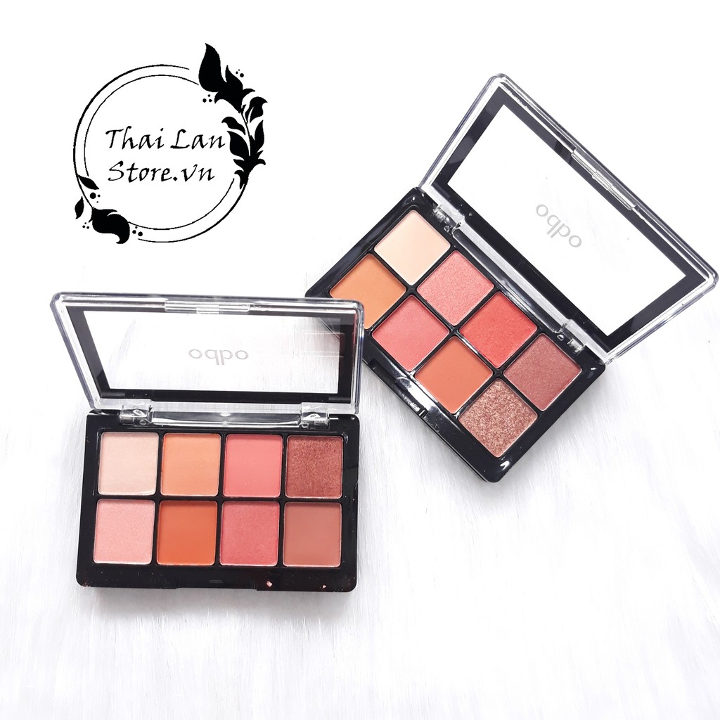 Bảng phấn mắt Odbo Eyeshadow And Blush Thái Lan 8 màu rạng rỡ 8gram