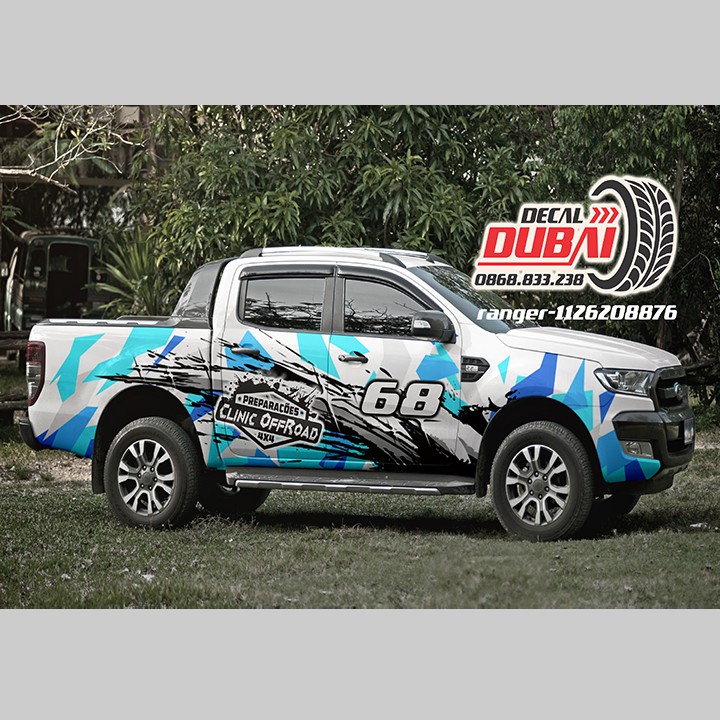 Tem dán sườn xe ford ranger