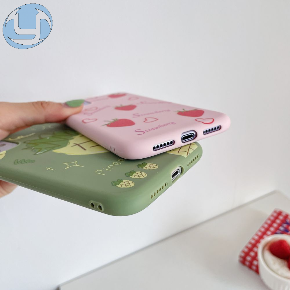 Vỏ đựng điện thoại trái cây thơm mềm sang trọng dành cho iPhone 6 6s 7 8 Plus X XR 11 Pro XS MAX Ốp lưng