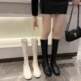 Giày bốt cổ cao co giãn cá tính thời trang cho nữ size 41-43