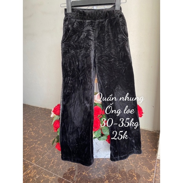 Quần nỉ nhung trẻ em