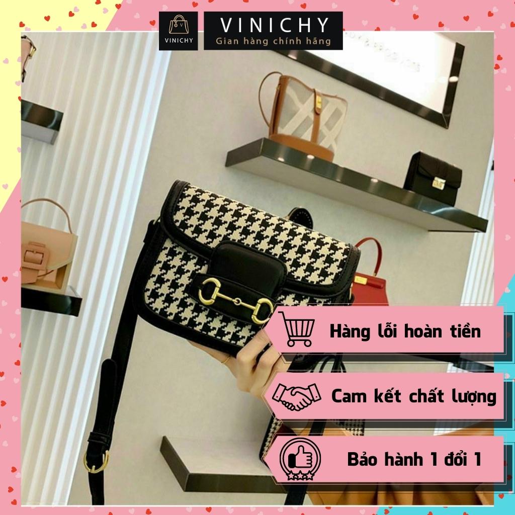 Túi xách nữ đeo chéo, đeo vai, kẹp nách đi chơi, đi làm, VINICHY, da đẹp, thời trang cao cấp size 22cm HA118