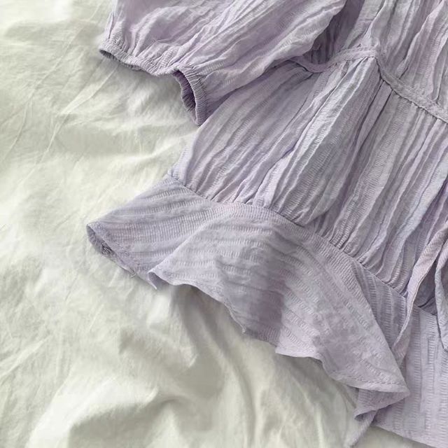 Hàng có sẵn - Áo cổ vuông kiểu dáng babydoll siêu xinh