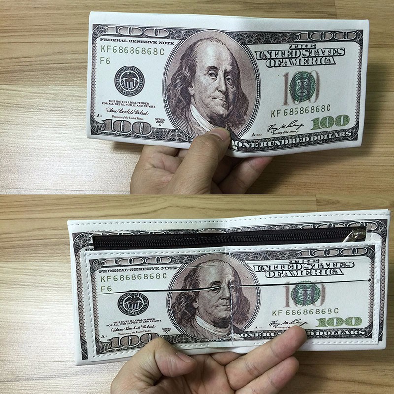 Ví da nam in hình phong cách, ví nam cao cấp thời trang
