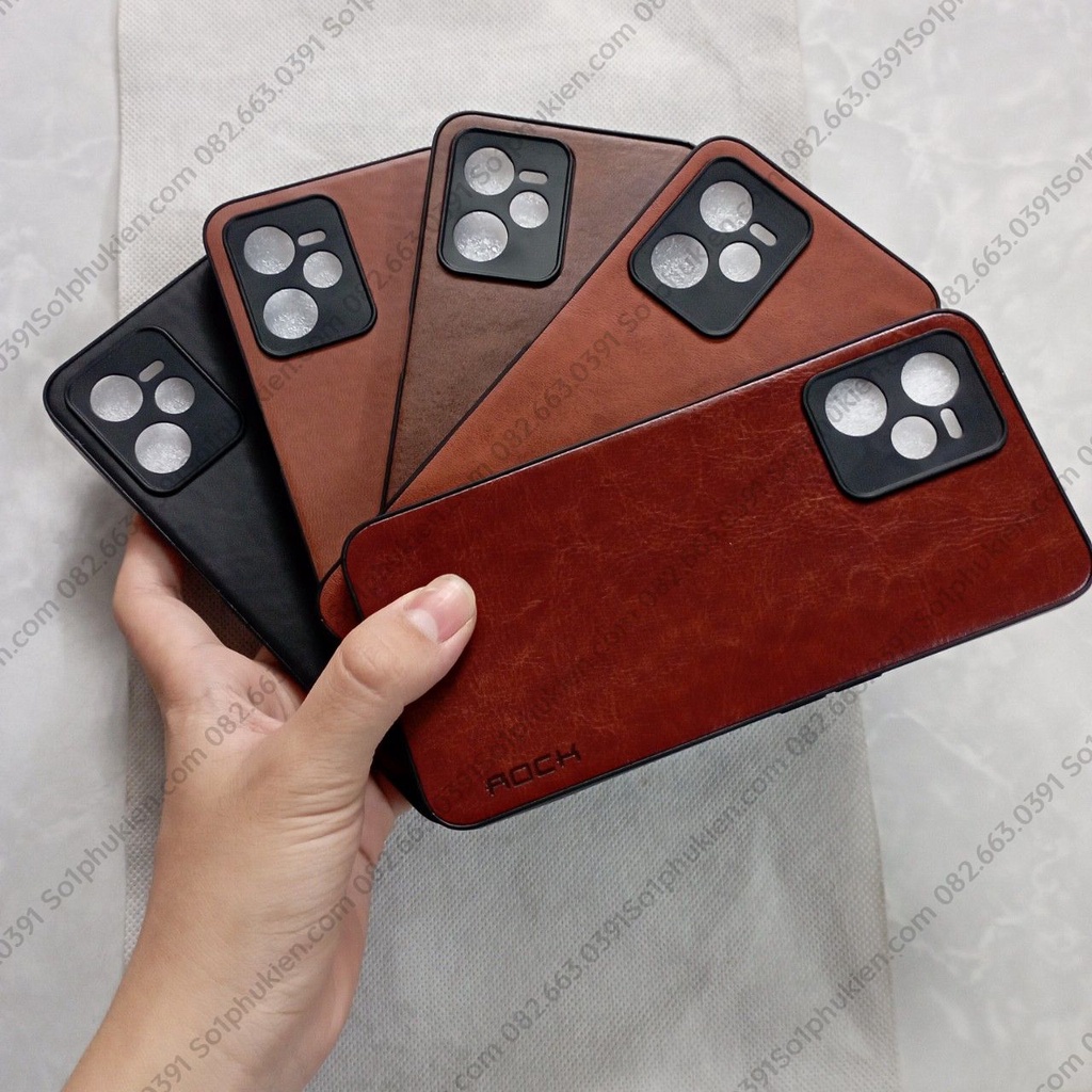 Ốp lưng da Realme C35 / Narzo 50A Prime bảo vệ cam, dẻo cao cấp, chất da mềm mịn bền đẹp