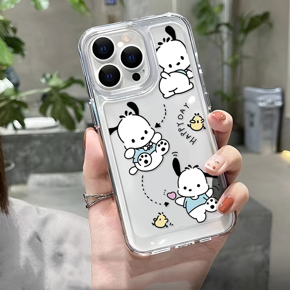 Ốp Điện Thoại Trong Suốt In Hình Pochacco Cho iphone 14 Pro Max 14 Plus 13 11 12 7Plus X XR XS Max 8 7