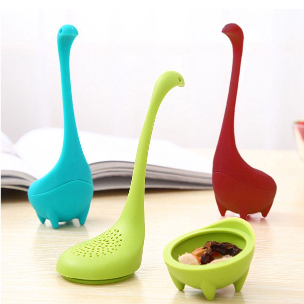 AUGUSTINA 1 Dụng Cụ Lọc Trà Cán Dài Hình Khủng Long Dễ Thương