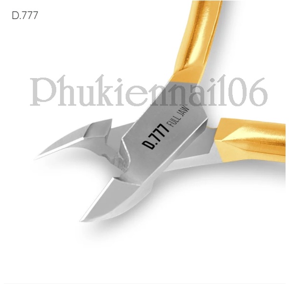 Kềm cắt da D777 Kềm Nghĩa, kìm nhặt da nail thép không gỉ vàng