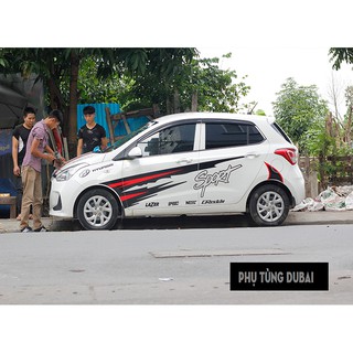 Tem dán sườn xe i10 hatback