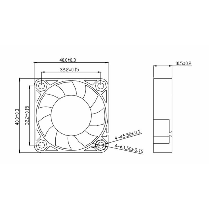 Quạt tản nhiệt 3cm 4cm 3010 4010 12v 24v có đèn LED loại tốt chuyên máy in 3D