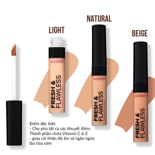 Kem che khuyết điểm và tạo khối Australis Fresh & Flawless Concealer 7,5ml