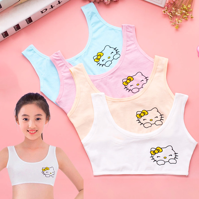 Áo lót vải cotton Mềm Mại Cho Bé Gái Từ 8-13 Tuổi