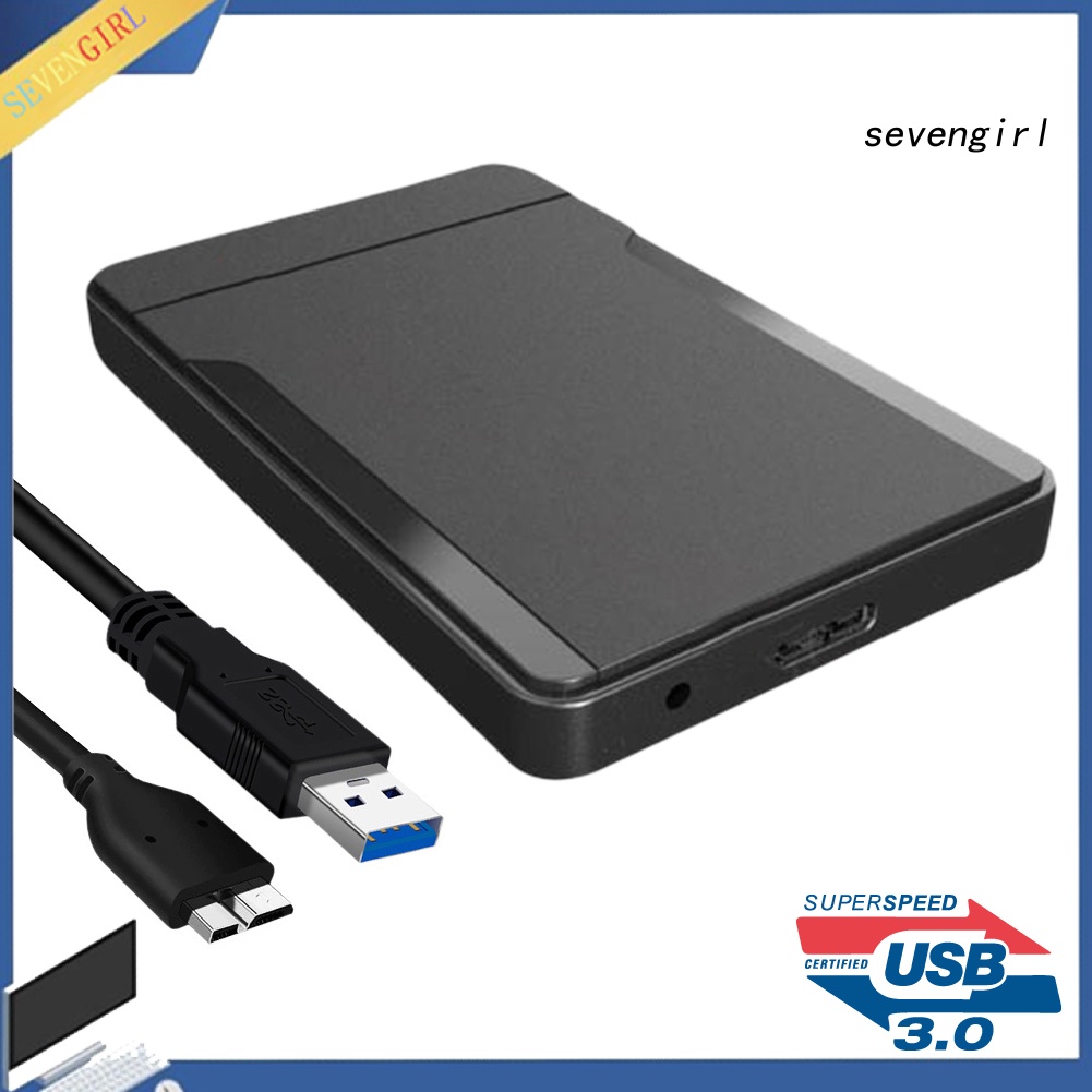 Hộp Đựng Ổ Cứng Ngoài Sev-Usb3.0 / 2.0 2.5inch Sata Ssd Cho Laptop