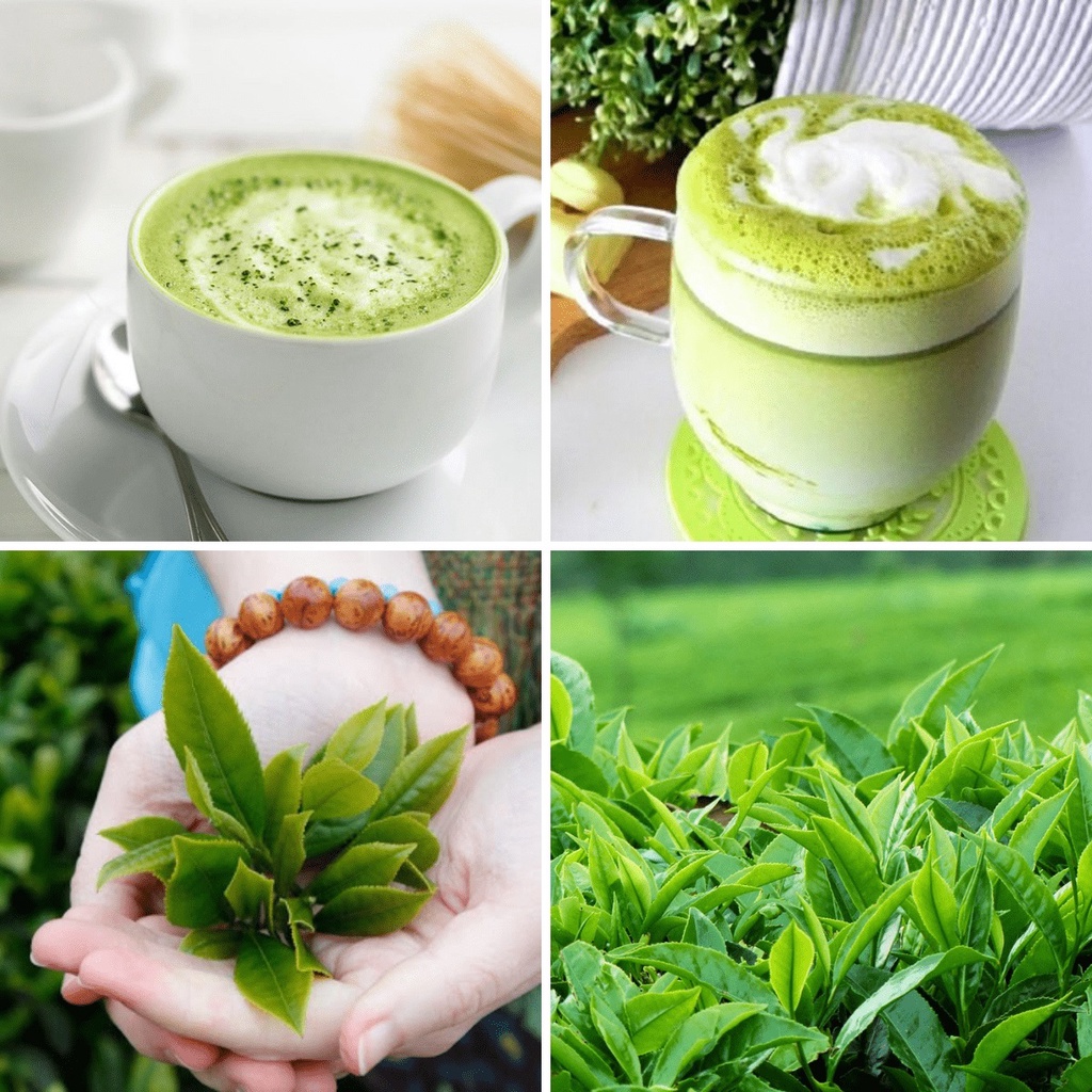 Bột matcha trà xanh nguyên chất DPFOOD - 500g - pha trà sữa, đá xay, latte,... - Tặng free nhiều công thức pha chế