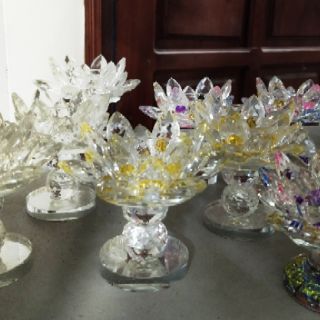Chân nến pha lê