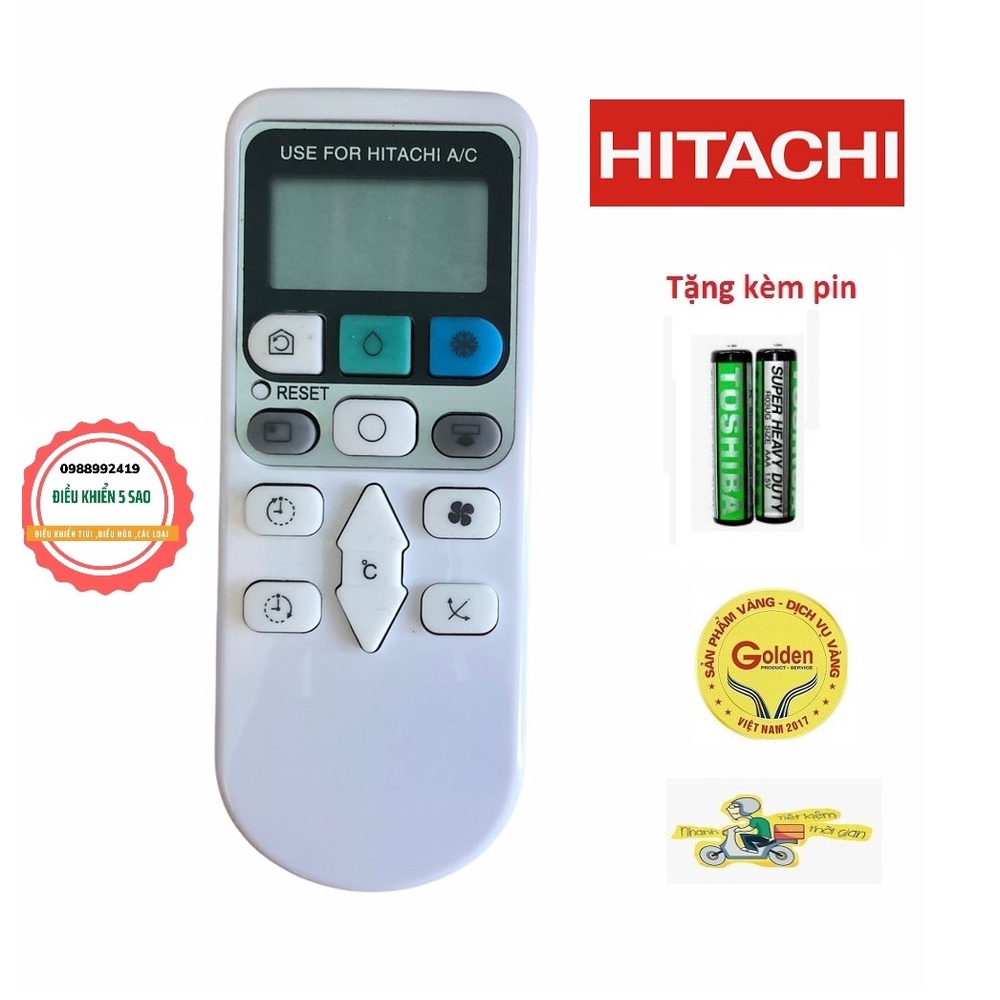 Remote Điều khiển điều hòa Hitachi thay thế hàng nội địa, Tặng pin !