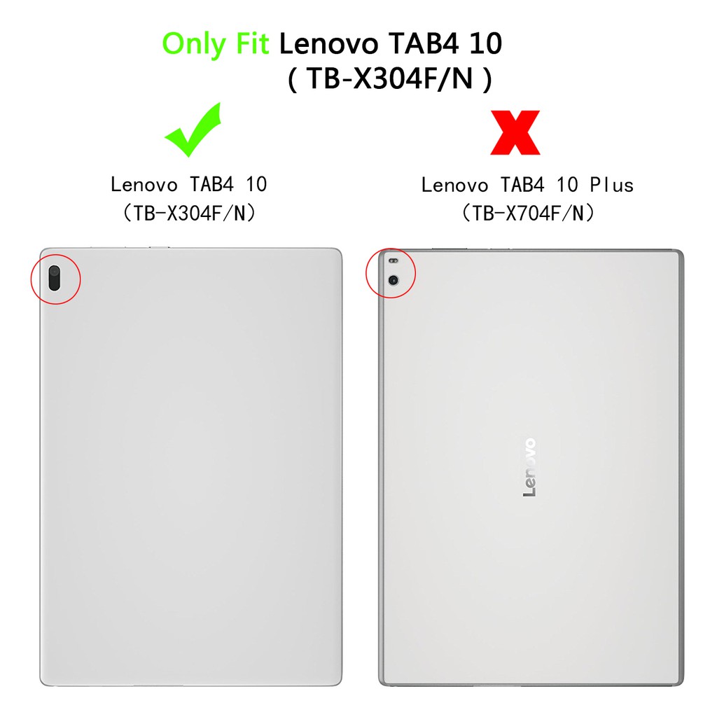 Bao Da Máy Tính Bảng Pu Siêu Mỏng Tự Động Tắt / Mở Màn Hình Kèm Giá Đỡ Cho Lenovo (Tab4 10) 10.1 "Tablet Tb-X304F / N